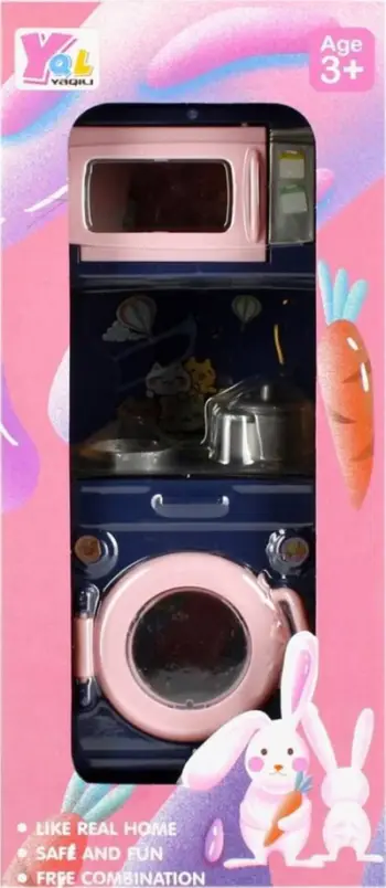 Set kuzhine lodër Mega Creative Furniture Accessory Kitchen, për shtëpi kukullash, plastik, shumëngjyrësh