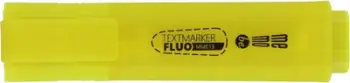 Marker fluoreshent MemoBe Highlighter, majë e pjerrët, i verdhë