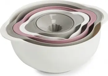 Set kuzhine multifunksional Zeller, 5 pjesë, 12 26 cm, gri e bardhë rozë