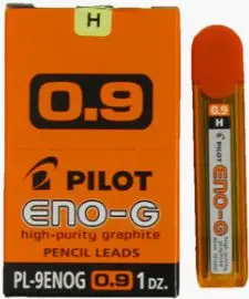 Mina grafiti Pilot Eno G, 0.9 mm, fortësi H, i hirtë