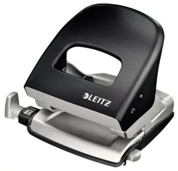 Shpuese letre Leitz 50060094, 30 fletë, metalike, e zezë