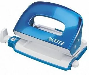 Shpuese letre Leitz 5060, 10 fletë, metal, blu - 1