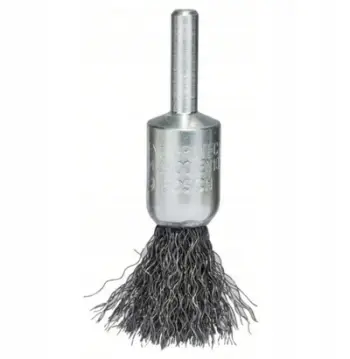 Furçë laps me tel Bosch 2608622114, 15mm, tel çeliku 0.2mm, bosht 6mm