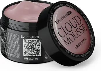 Xhel ndërtues për thonj për femra Excellent PRO Cloud Mousse Lovely Nude 15g