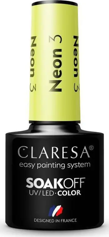Llakk xheli për thonj Claresa SoakOff Neon Shade 5, UV/LED, 5 g