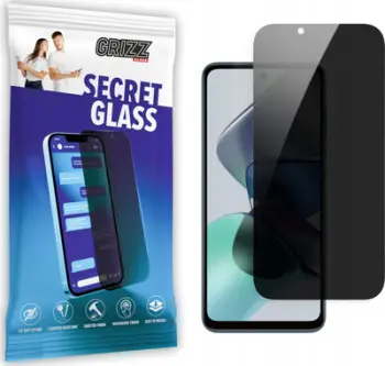 Xham mbrojtës GrizzGlass Matte SecretGlass për Motorola Moto G54, efekt privatësie, i tejdukshëm