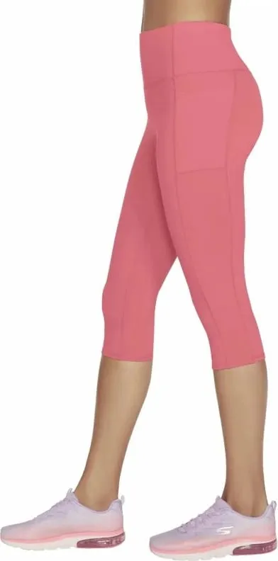 Shorce capri për femra Skechers, të kuqe - 3