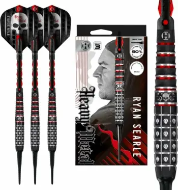 Shigjeta soft tip Harrows për dart, të zeza e të kuqe