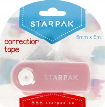 Korrektor shirit Starpak Pastel, 5mm x 6m, rozë