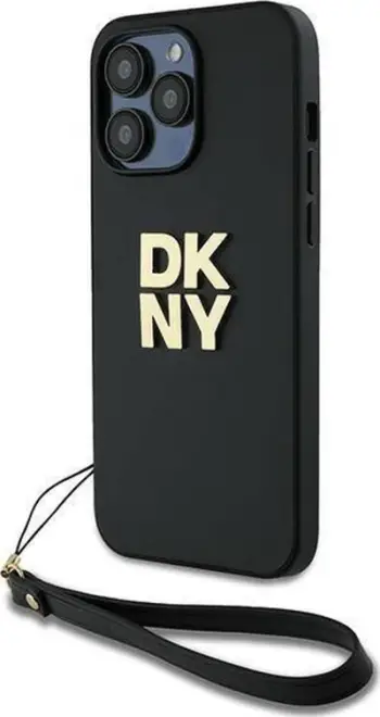 Mbulesë telefoni DKNY për iPhone 14 Pro, 6.1", me rrip, e zezë
