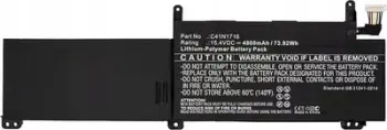 Bateri laptopi CoreParts MBXAS-BA0223, zëvendësuese, e zezë