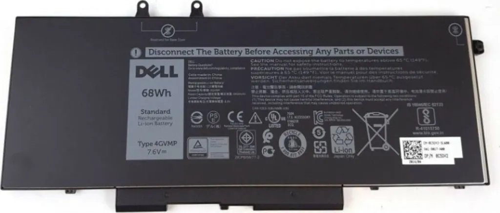 Bateri për laptop Dell 4C, 68WHr, Li-Ion - 1