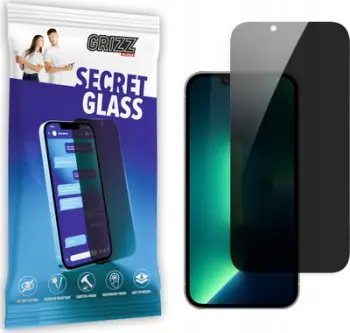 Xham mbrojtës GrizzGlass Matte SecretGlass për Apple iPhone 13 Pro Max, privatësi, matte, transparent