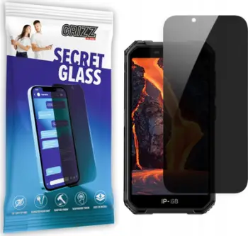 Xham mbrojtës privatësie Grizz SecretGlass për Ulefone Armor X6 Pro, xham qeramik, transparencë e lartë