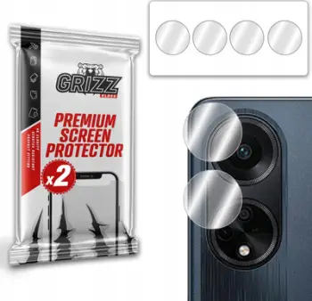 Xham mbrojtës kamerë GrizzGlass HybridGlass për Oppo Reno8 T 5G, set 2 copë, transparent