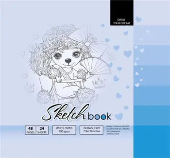 Bllok vizatimi TW FRESH, 200x200mm, 48 fletë 100g, i bardhë
