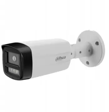 Kamerë sigurie Dahua HAC-HFW1239TM-A-LED-0360B-S3, 2MP, Full HD 1080p, Full-Color, e bardhë