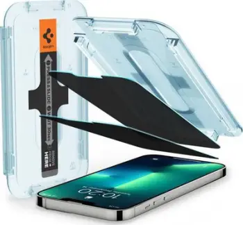 Xham mbrojtës Spigen GLAS.tR EZ Fit, për iPhone 13 13 Pro, privacy, transparent