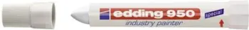 Marker industrial Edding 950, paste, 10 mm, i bardhë