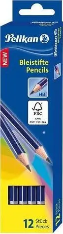 Set lapsa Pelikan GP HB, 12 copë, dru FSC, ngjyrë grafiti