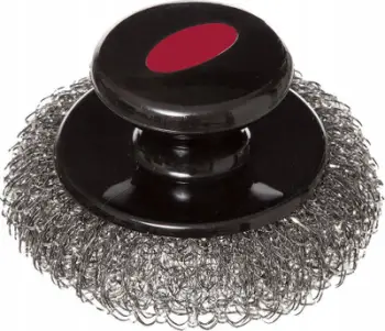 Furçë pastrimi Neka Plancha Brush, trup çelik inox, dizajn kompakt, e zezë