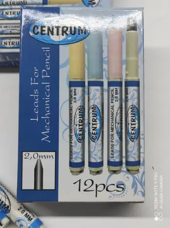 Mina për laps mekanik Centrum 87508, 2.0mm, HB, paketim 6 copë