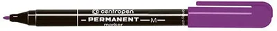 Marker permanent Centropen 2846, majë e rrumbullakët 1 mm, vjollcë - 1