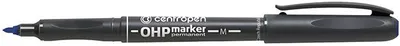 Marker permanent Centropen OHP 2637, majë e hollë 1mm, blu - 1