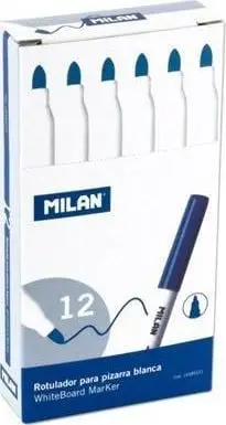 Marker për tabelë të bardhë Milan, kuti 12 copë, ngjyrë blu