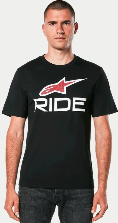 Bluzë Alpinestars Ride 4.0 CSF, T shirt, XXL, e zezë e bardhë e kuqe - 2