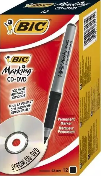 Marker permanent BIC Mark It GPM11, majë e hollë, i zi