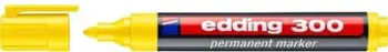 Marker permanent Edding 300, majë rrumbullakët, rezistent ndaj ujit, i verdhë
