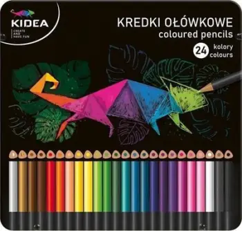 Set lapsash me ngjyra Kidea, 24 copë, 18 cm, kuti çeliku
