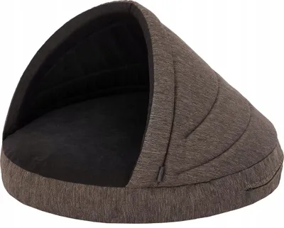 Shtëpi shtrat për qen, 2n1, 65x65x50 cm, kafe - 1