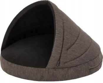 Shtëpi shtrat për qen, 2n1, 65x65x50 cm, kafe