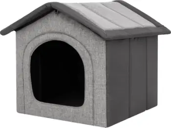 Shtëpi tekstili për qen Hobbydog Buda R2, 44x38 cm, gri