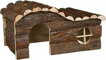 Shtëpi për lepur Trixie Hanna, 43x28x22cm, e hirtë