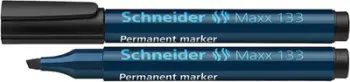 Marker permanent Schneider SR113301, majë e pjerrët, i zi