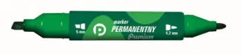 Marker permanent Tetis, majë dyfishe, i gjelbër