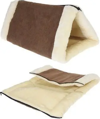 Shtëpizë për qen Pets Cream Brown, 90 x 60 cm, 100% poliester, krem kafe