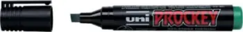 Marker permanent Uni Mitsubishi Prockey PM-126, majë e pjerrët, jeshil