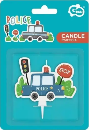 Qiri ditëlindjeje GoDan Police, 5x7 cm, shumëngjyrësh