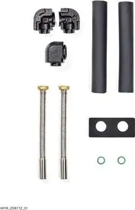 Set lidhës për bojler Vaillant aroTHERM Plus, 2 tuba inox 425mm, dalje 5/4"