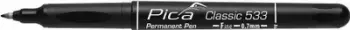 Marker profesional Pica Professional Thin 533 46, majë e hollë, i zi