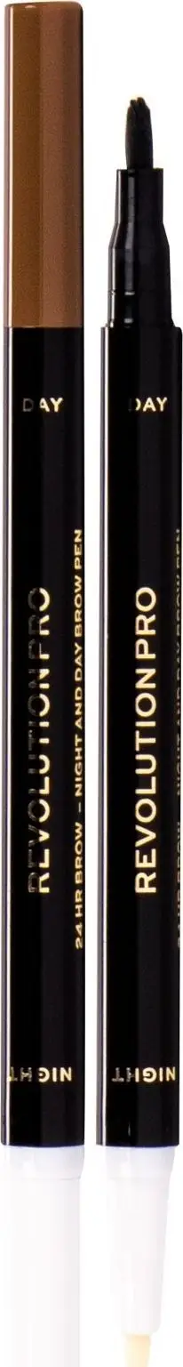 Laps për vetulla Makeup Revolution 24 Hours Day & Night, kremoz, Ash Brown, 16ml