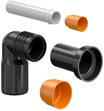 Set lidhës për sistem uji COMPLETE AQUA SYSTEM 40 50, plastik, për korniza të fshehura