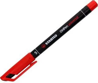 Marker Stabilo OHPen, 0.4mm, për folje, i kuq - 1