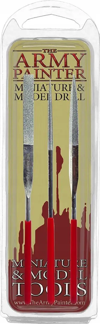Set lima për miniatura Army Painter, 3 copë, për plastikë rrëshirë dhe metal