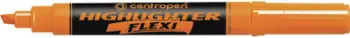 Marker teksti Centropen Flexi 8542, maja daltë, portokalli