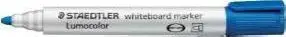 Marker whiteboard Staedtler Lumocolor, majë e rrumbullakët 2mm, set 10 copë, blu